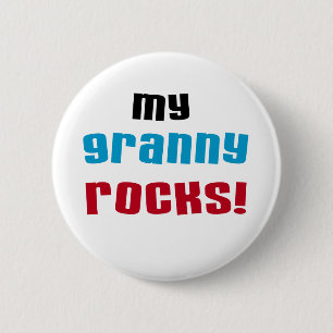 My Granny Rocks T shirts and Gifts 2 Inch Round Button