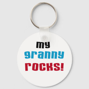 My Granny Rocks T shirts and Gifts Keychain