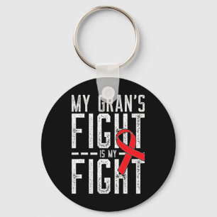 My Gran's Fight is My Fight Blood Cancer Awareness Keychain