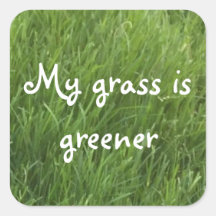 My Grass is Green Stickers