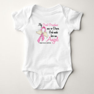 My Great Grandma Is An Angel 2 Breast Cancer Baby Bodysuit