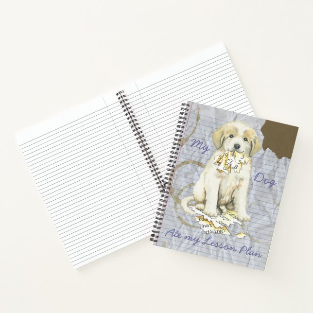 My Great Pyrenees Ate my Lesson Plan Notebook (Inside)