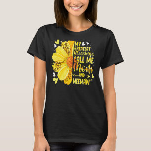 My Greatest Blessings Call Me Mom And Meemaw Mothe T-Shirt