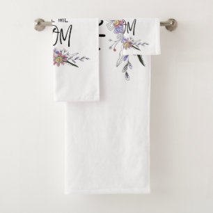 My Greatest Blessings Call Me Mom Bath Towel Set