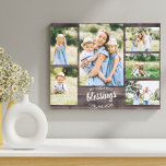 My Greatest Blessings Mom Quote 6 Photo Rustic Canvas Print<br><div class="desc">Create your own unique wrapped canvas with 6 of your favourite photos. The design features an editable mom quote which reads "my greatest blessings call me mom" and you can change this to read mama, mum or momma for example. The photo template is set up for you to add your...</div>