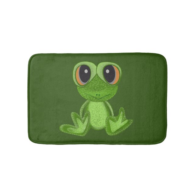 My Green Frog Friend Bath Mat (Front)