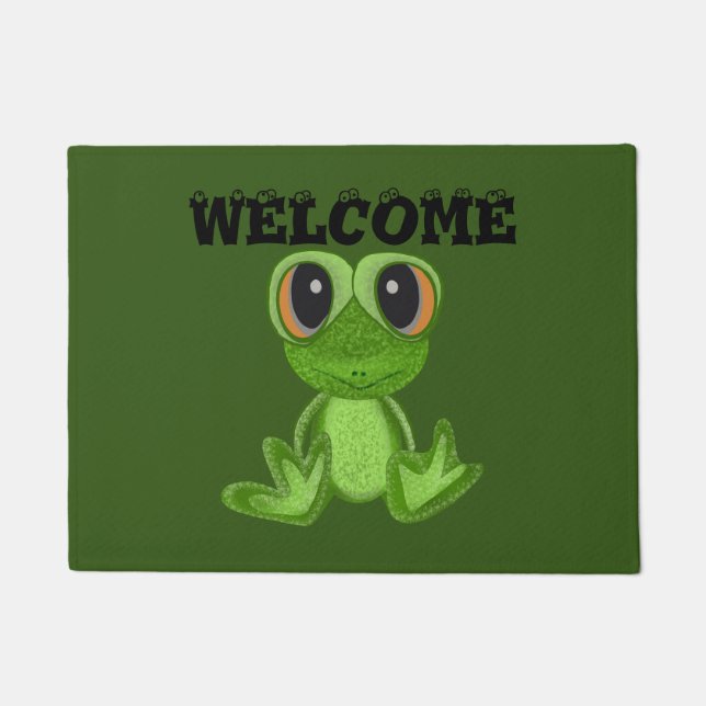 My Green Frog Friend Doormat (Front)