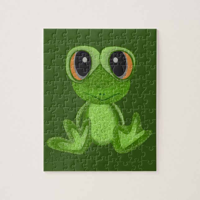 My Green Frog Friend Jigsaw Puzzle (Vertical)