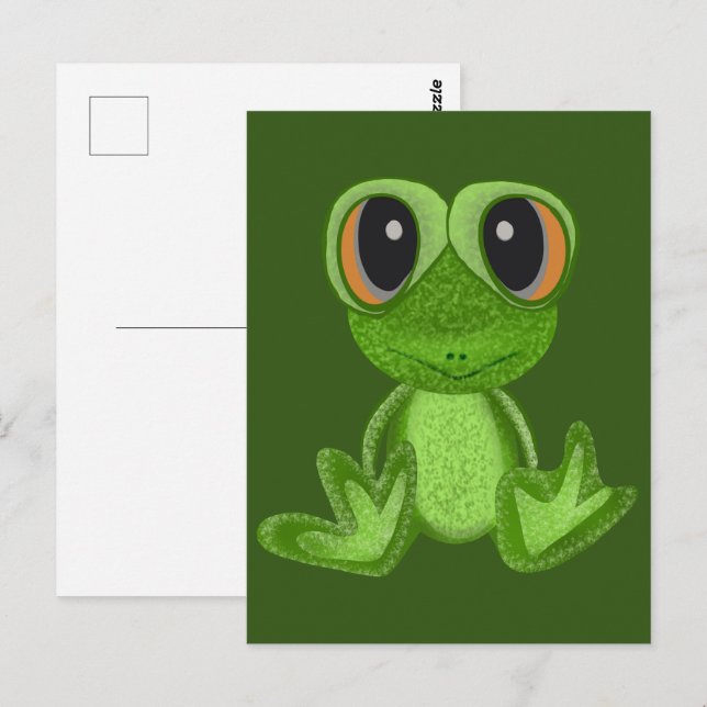 My Green Frog Friend Postcard (Front/Back)