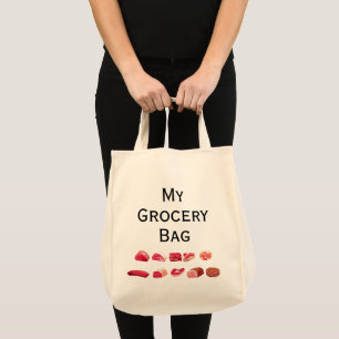 My Grocery Tote Bag - Meat Only