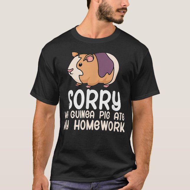 My guinea pig ate my homework pet  T-Shirt (Front)