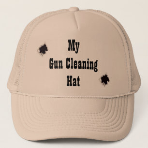 My gun cleaning hat! trucker hat