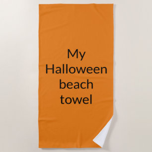 my Halloween beach towel