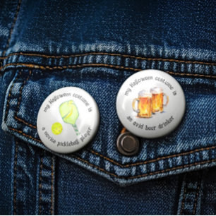 My Halloween Costume is an Avid Beer Drinker Funny 3 Inch Round Button