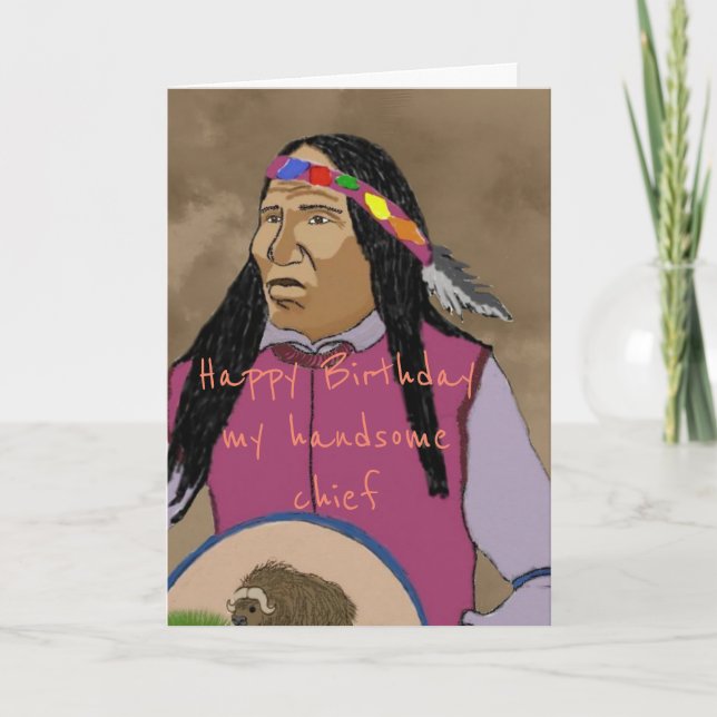 My handsome chief card (Front)