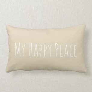 My Happy Place Accent Pillow