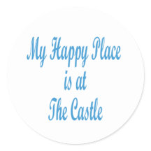 My Happy Place is At The Castle sticker