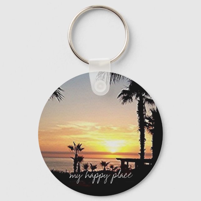 My happy place keychain (Front)