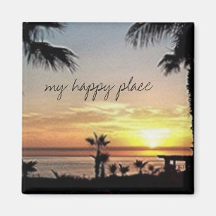 My happy place Mexico Magnet
