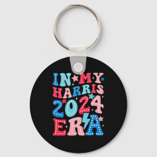 My Harris Era Groovy Kamala Us 2024 Election Keychain