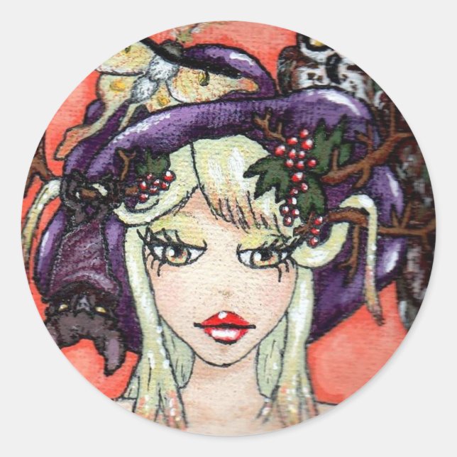 "My Hat Is Fabulous, Too!" Sticker (Front)