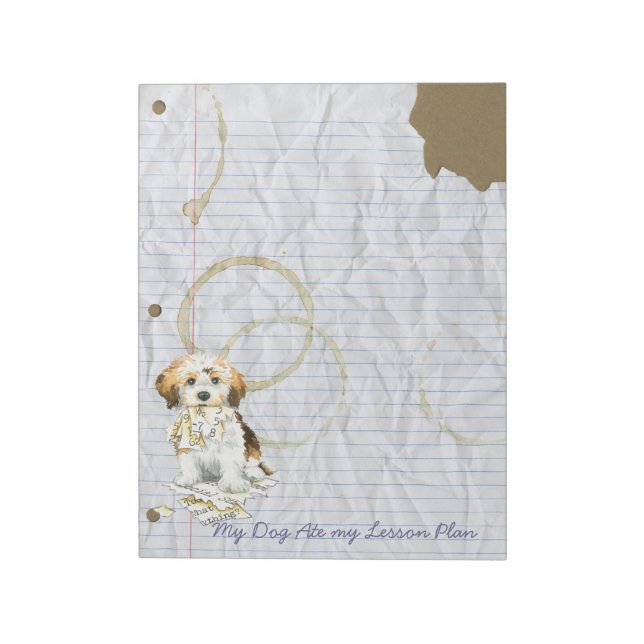 My Havanese Ate My Lesson Plan Notepad (Rotated)