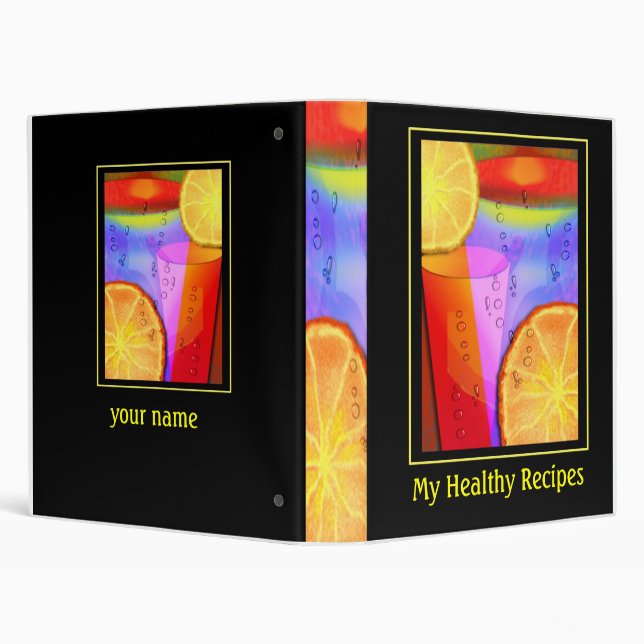 My Healthy Recipes Binder (Background)
