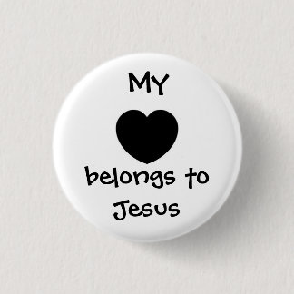 My heart 1 inch round button
