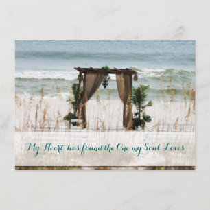 My Heart Beach Destination Wedding Invitation