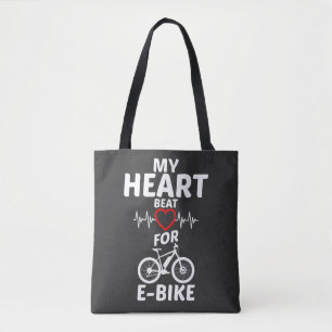 My Heart beat for Ebike E Bike T-Shirt Tote Bag