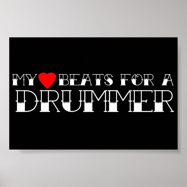 My Heart Beats For a Drummer Poster (Front)