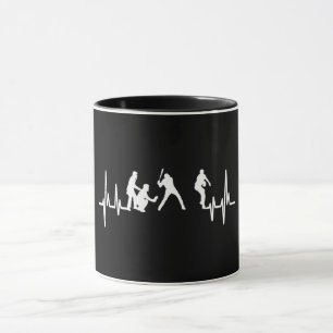 My Heart Beats For Baseball Mug