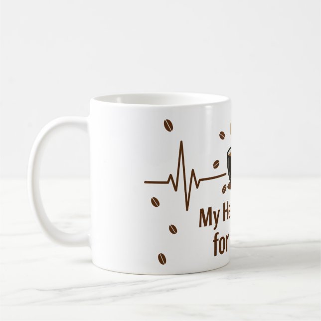 My Heart Beats for Coffee-mug Coffee Mug (Left)