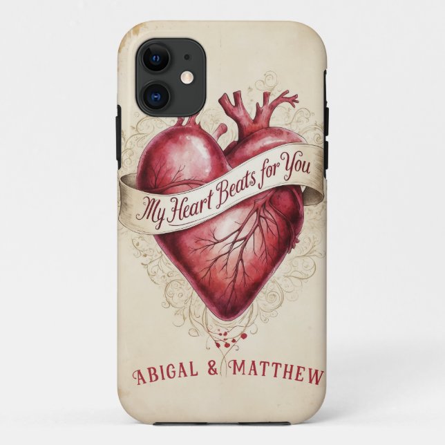 My Heart Beats for You  Case-Mate iPhone Case (Back)