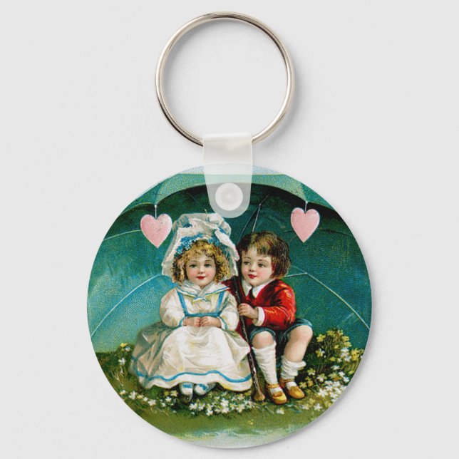 My Heart Beats Warm... Keychain (Front)