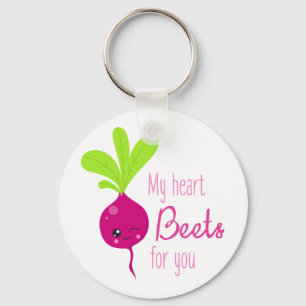 My Heart Beets For You Keychain