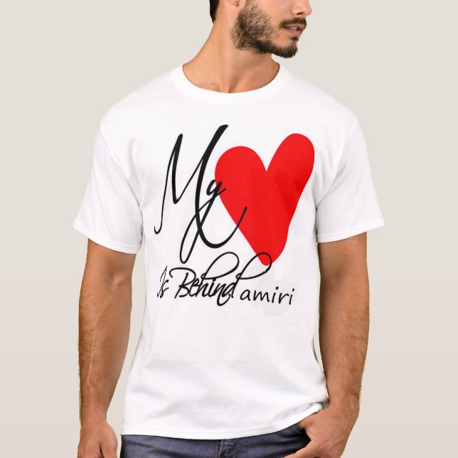 my heart behind amiri,   T-Shirt (Front)