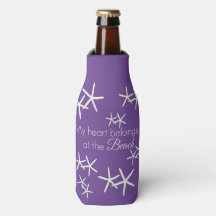 My heart belongs at the beach - starfish purple