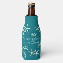 My heart belongs at the beach - starfish teal