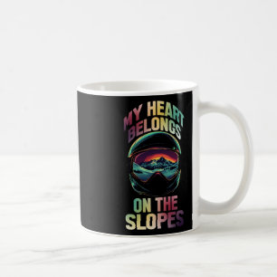 My Heart Belongs On The Slopes Coffee Mug
