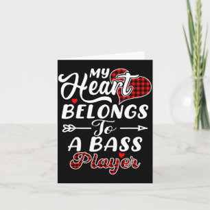 My Heart Belongs To A B Player Shirt Funny Valenti Card