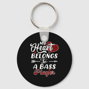 My Heart Belongs To A B Player Shirt Funny Valenti Keychain