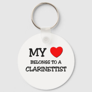 My Heart Belongs To A CLARINETTIST Keychain