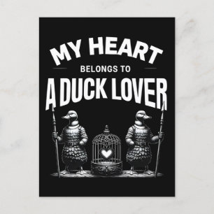 My Heart Belongs to a Duck Lover Postcard