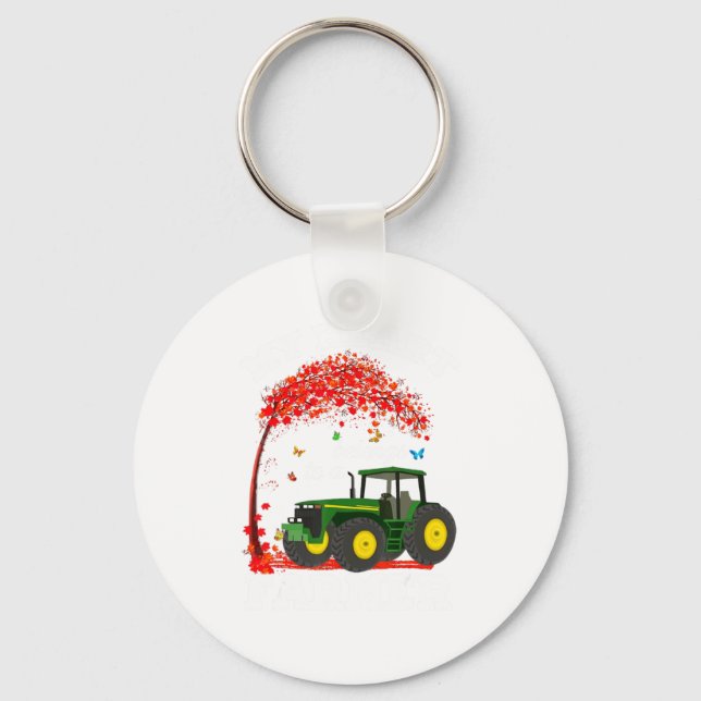 My Heart Belongs To A Farmer Valentine For Farmer  Keychain (Front)