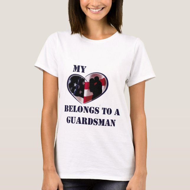 My Heart Belongs to a Guardsman T-Shirt (Front)