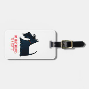 My Heart Belongs to a Scottie. Luggage Tag
