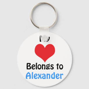 My heart Belongs to Alexander Keychain