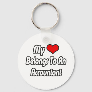 My Heart Belongs To An Accountant Keychain