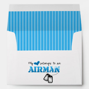 My Heart Belongs to an Airman Envelope